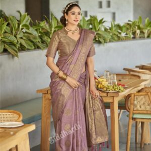 Cotton Saree material with zari Butta and lining inside